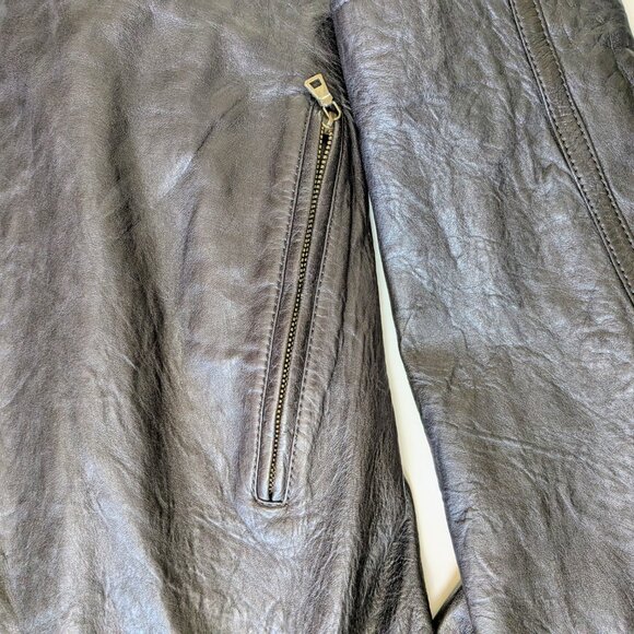 NWT Cole Haan Men's Lambskin Moto Jacket - Picture 6 of 8